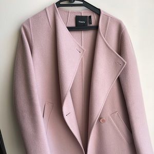 Beautiful pink wool coat from Theory